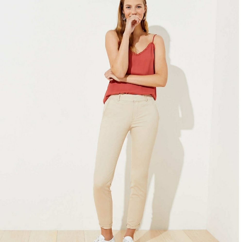 LOFT Bundle Girlfriend Chino Petite